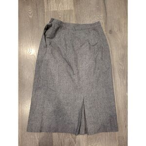VTG Pendleton Pure Virgin Wool Pleated Skirt Size 10 MADE IN USA Grey‎